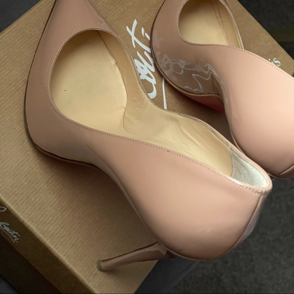 PIGALLE FOLLIES 100 PATENT NUDE So Kate Stiletto Size 39